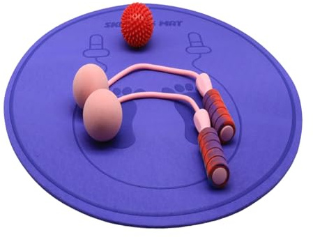 Rope Jump Training Mat - TPE hopprepsmatta, rund cirkel män kvinnor | stötdämpande, ljudtät hållbar, träningsmatta inomhus utomhus, idealisk fitness, gymnastik, hemmaträning [ ] [ ]