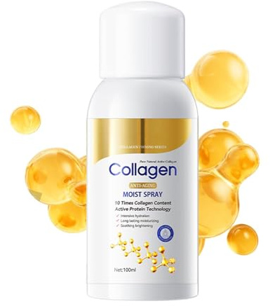 Spray per il corpo - 100 ml Delicato a rapido assorbimento, antirughe e antietà, spray al collagene, idratante viso | Siero al collagene per casa, attività all'aperto, viaggi e sessioni spa