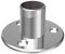 Sellon24® Edelstahl Bodenflansch Bodenanker Rundrohr Ø 42,4 mm Geländer Pfosten Flansch Rohr Edelstahlrohr Träger Rohrflansch Ronde Bodenflansch zum Einkleben Halter Pfostenhalter V2A 1946.242