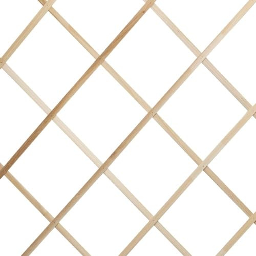 TERRE JARDIN - Treillis Jardin, 180 x 180 cm - Treillis Plante Grimpante Exterieur, Bois, Blanc - Treillis Extensible, Accordéon - Treillis, Décoration Florale Murale, Plantes Grimpants