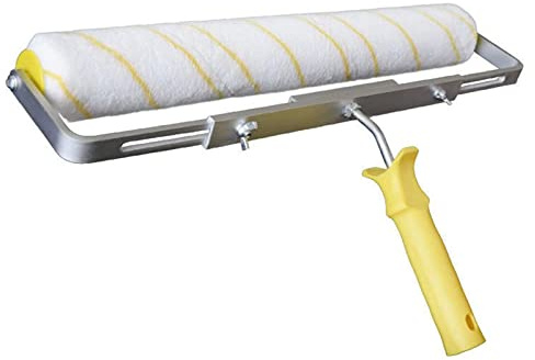 GINVF Juego de rodillos de pintura de 20 pulgadas, Funda de rodillo de pintura de microfibra, Soporte de rodillo extensible, para pintar paredes y techos (Pelo largo)