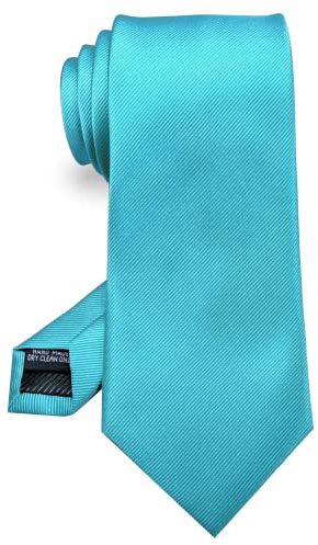 JEMYGINS Cravate formelle de couleur unie de 8 cm pour homme (8 cm), turquoise, general