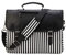 RAVUO Laptop Bag for Women, Water Resistant 15.6 inch Ladies Briefcase Computer Case Lightweight Messenger Shoulder Bags With Padded Laptop Sleeve for Work Office Black