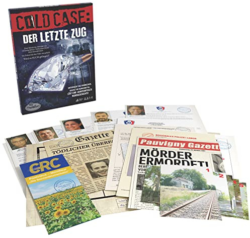 ThinkFun - Cold Case: L'ultima mossa. Il thriller poliziesco a casa tua. Cosa è successo? Un gioco di puzzle per uno o in gruppo a partire dai 14 anni