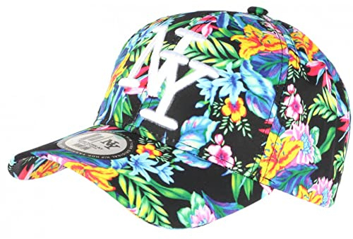 Hip Hop Honour Svart barnkeps tropiska blå blommor baseball ny phuket från 7 till 12 år - storlek: En storlek - färg: Svart - Pojke, svart, One Size