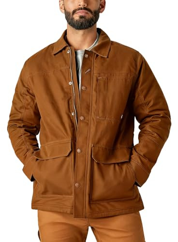 Dickies Tradebuilt Wax Coated Canvas Chore Coat, BROWN DUCK, M