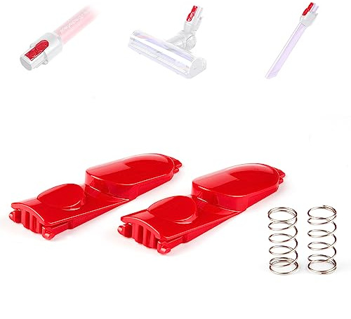 WYWY.Wide 2 Pack Cleaner Head Clip Latch Tab Button Replacement for Dyson V7 V8 V10 V11 V15 Vacuum Cleaner Extension Wand Clip Button, Wand Tube/Illumination Tool Button with Spring
