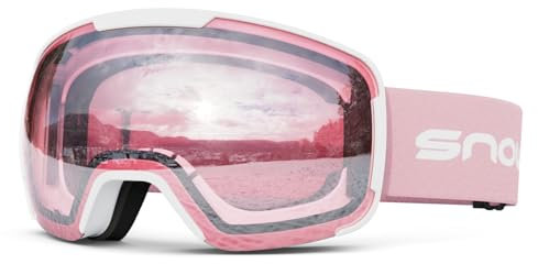 Snowledge Snow Ski Goggles for Men Women Snowboard Goggles with Anti Fog Anti/Scratch UV400 Coating