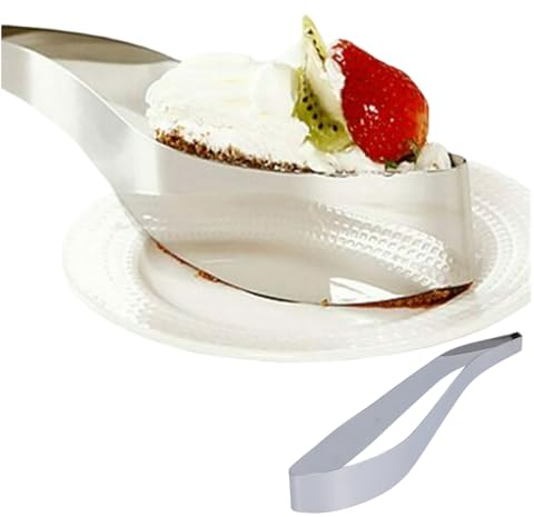 Torta Affettatrice Coltello, Taglierina Per Dolci in Acciaio Inossidabile, Prendi Facilmente Per Dessert, Pizze, Torte,Torta Affettatrice in Acciaio Inossidabile