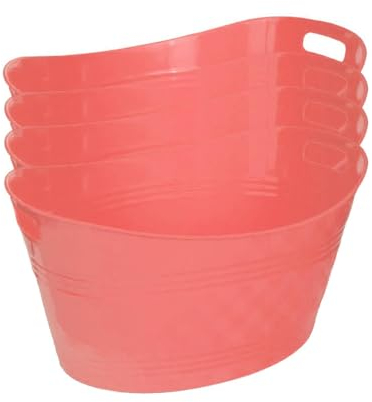 YöL Pack Of 4 Ice Buckets Summer BBQ Garden Party Drink Cooler Champagne Beer Wine Bar Accessories
