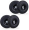 Relaxdays 4X Sackkarrenrad, pannensichere Vollgummireifen, 4.10/3.50-4, Stahlfelge, bis 150 kg, 260x85 mm, schwarz