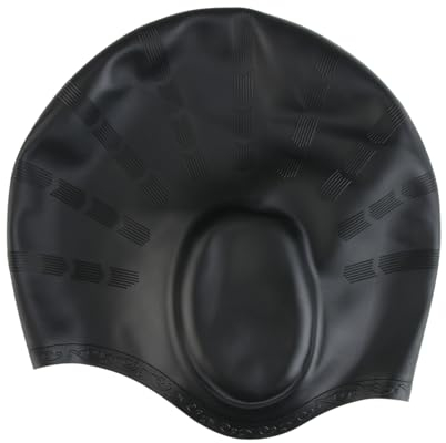 Cuffia Piscina Donna Nuoto Uomo, Arena Cuffia Nuoto Accessori Cuffia Piscina Donna Silicone Nero Personalizzate Protezione Dell'orecchio Per Non Bagnare I Capelli in Piscina Capelli Lunghi E Corti