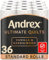 Andrex Ultimate Quilts Toilet Tissue 36 Rolls with Vanilla and Sandalwood Fragrance, Air Pocket Technology for Soft, Thick Sheets - Bulk Pack of 36 Quilted Toilet Rolls, FSC Certified