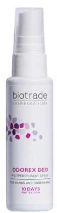 Biotrade Odorex Deo Spray 40 ml Antitraspirante per Mani e Ascelle, 10 Giorni di Protezione Contro Sudorazione e Cattivi Odori
