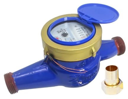 Misuratore di portata dell'acqua DN20 Contatore For Acqua Fredda In Metallo For La Casa Da Giardino Strumento Di Misurazione Da Tavolo Bagnato For Flusso D'acqua Singolo Rubinetto For Misurazione Del