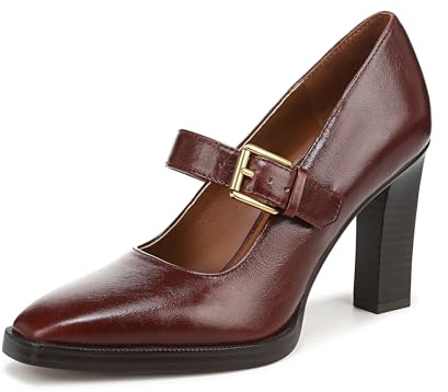 Franco Sarto Women's Shalina Pump Mahogany Red Leather 5.5 M