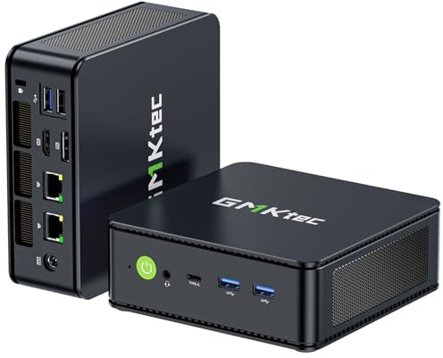 GMKtec M6 Ultra Mini-PC de Jeux avec Ryzen 5 7640HS (en Remplacement du 6600H/6800U), 32 Go de RAM DDR5, SSD 1 to, Double NIC LAN 2,5 GbE, Triple Affichage 4K, WiFi 6, USB4, BT 5.2, DP, HDMI 2.0