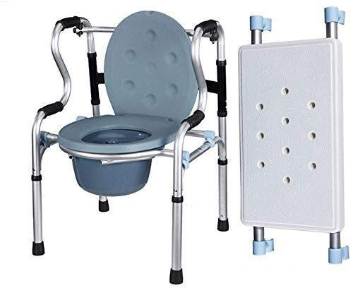 Sedia a rotelle in lega di alluminio sedile WC multifunzione telaio da passeggio per donne incinte WC regolabile in altezza (colore: senza ruote, dimensioni: senza piastra di seduta)
