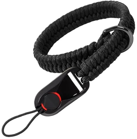 Voarge Correa de mano para cámara réflex digital, Negro , Talla única