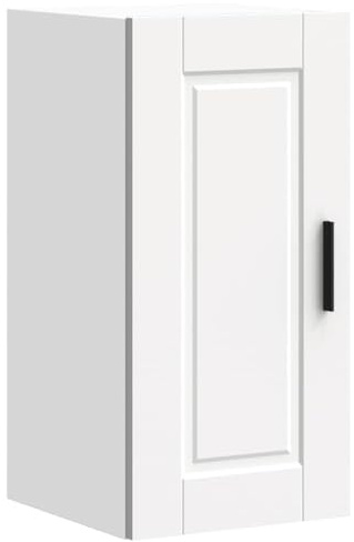 vidaXL Kitchen Wall Cabinet Porto White Engineered Wood, kitchen wall unit, cabinet for kitchen wall, wall cabinet with door, mounted wall cabinet