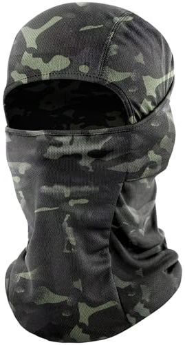 fuinloth Cagoule Moto Balaclava Masque Ski Été UV Unisex Camo Encre