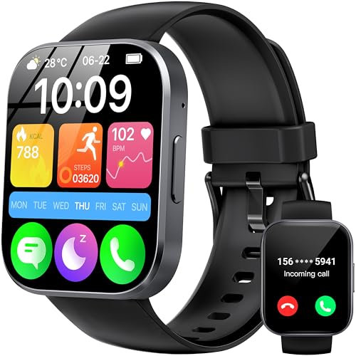 OUKITEL Montre Connectée Homme Femme avec Appel Bluetooth, 1.91 HD Smartwatch, Montre Connectee Sport Etanche IP68, 140+ Modes Sportifs avec Podometre/Sommeil/Cardiofrequencemetre pour Android/iOS