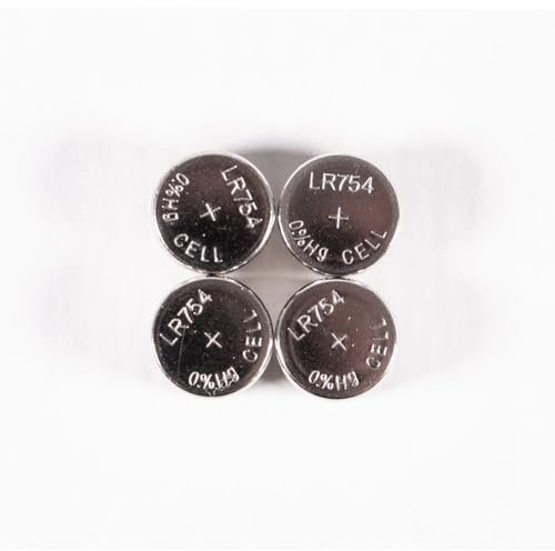 AG5 LR754 1.5V Button Cell Batteries Pack of 4 Units Without Mercury Long Lasting