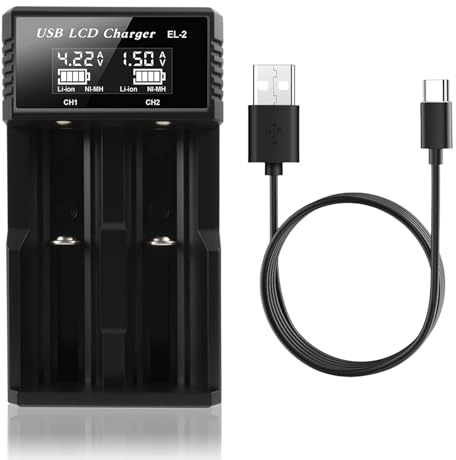 21750 21700 Caricabatterie, Caricabatterie Intelligente Multiuso Per Batterie 21700, 18650, 26650, LCD Display, Compatibile Con Caricatore Rapido Per Torce LED E Dispositivi Elettronici, Slot Da 73mm