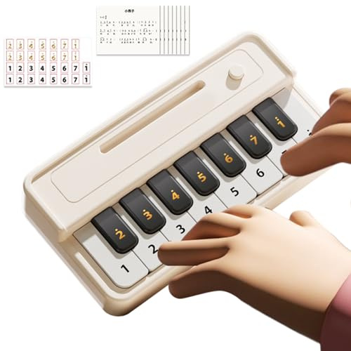 Tastiera per Bambini | Strumenti Sensoriali Educativi Portatili - Pianoforte da Viaggio per Bambine con Libro di Canzoni - Per Gioco Educativo Ragazzi Ragazze Casa Viaggio Interno Esterno Asilo