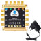 HB-DIGITAL Multiswitch DVB-S/S2 5/8 | Distributore multiswitch per 1 SAT, 8 partecipanti/ricevitore satellitare, incluso alimentatore esterno | basso consumo energetico | MS58-HB | HDTV FullHD 1080p