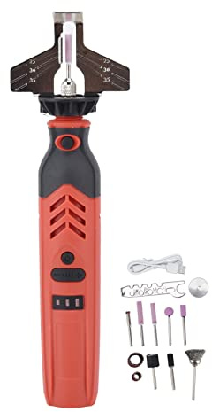 Fdit DC3.6V Cordless Motosega Temperamatite Elettrico Tenuto in Mano Motosega Kit di Affilatura Multi-Funzione Ad Alta velocità Seghe A Catena Affilare Tool Set