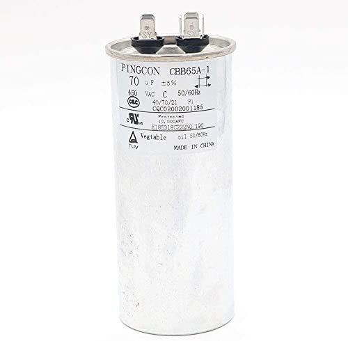 Fasizi Motor Condensador 70uF CBB65 para Aire Acondicionado 450VAC SH 40/70/21 50/60Hz