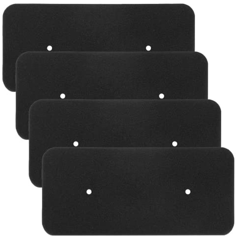 Shutex Set med 4 filter för Hoover Candy 40006731 | värmeväxlare filter 275 x 125 x 10 mm | torksvampfilter filtermatta | kondenstork svampfilter | värmepumpstorkare skumfilter