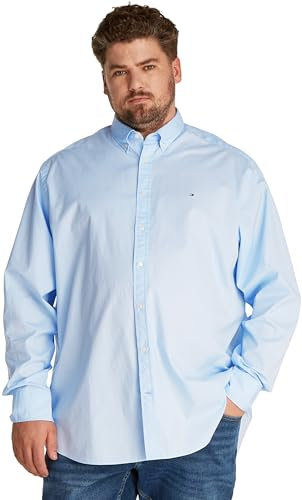 Tommy Hilfiger Chemise Homme Flex Poplin Solid Regular Fit, Bleu (Sweet Blue), 3XL