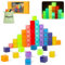 Gleamkid 54 PCS Magnetic Building Blocks for Kids, Glow-In-The-Dark Magnetic Tiles, Rainbow Magnetic Cubes, STEM Sensory Educational Toy, Ideal Present Toys for 3 4 5 6 7 8 Year Old Boys/Girls
