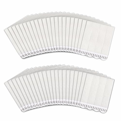 MOVELYST 60-Pairs(120 Strips) Large Picture Hanging Strips Heavy Duty, Removable Hook and Loop Tape, Picture Hanger Damage Free, Waterproof Adhesive Strips for Frame Hanging