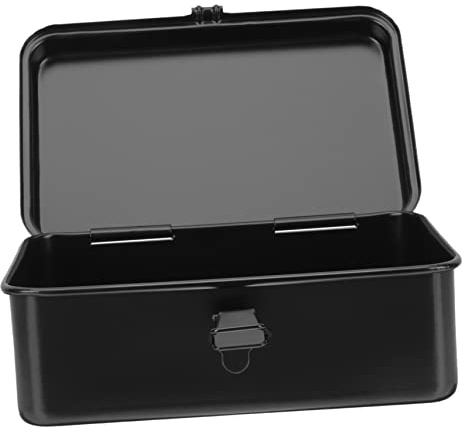 Garneck Small Metal Tool Box Portable Toolbox Organizer Heavy-duty Iron Sheet for Car Trunk and Home Workshop Storage