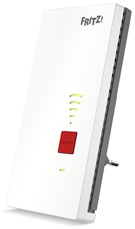 Fritz!Repeater 2700 (Ultraschnelles Wi-Fi 7 mit bis zu 6.500 MBit/s, optimiert WLAN-Reichweite, WLAN Mesh, einfache Einrichtung, höchster Sicherheitsstandard Dank WPA3/2, deutschsprachige Version)