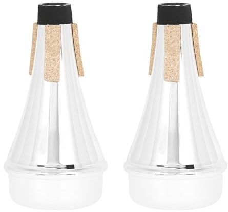 Milisten 2 sordinas de plástico para trompeta: ligeras y silenciosas para practicar con instrumentos de viento.