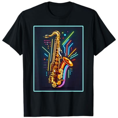 Saxofón Elegante Camiseta