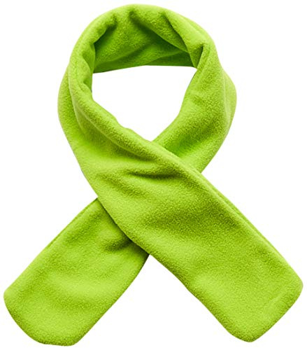 Playshoes Unisex Kinder Fleece-Steckschal Winter-Schal, grün, one size