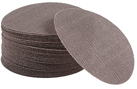 UPWOOD 50PCS 150mm 6 Inch Mesh Sanding Discs 240 Grit Hook & Loop, Dust Free Anti-Blocking Net Sandpaper Sheets for Car Body, Wood, Metal, Plastic, Paint, Adapts to All 150 mm Sander Grinder Polisher