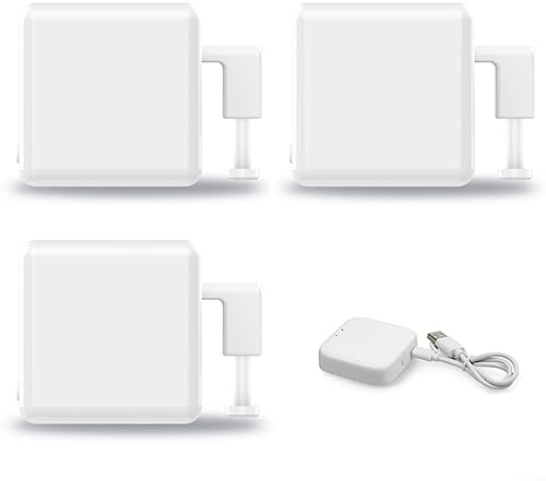 Bluetooth Smart Fingerbot, Drahtloser Smart Switch Button Pusher für Bot Button Push für Smart Life Fernbedienung Für Zuhause (weiß + HUB)
