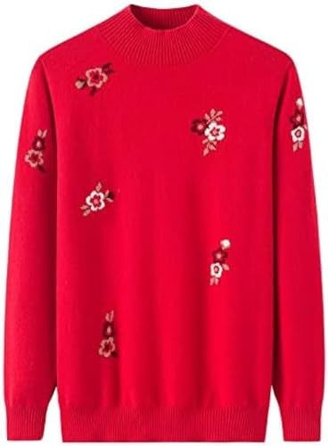 Höst Och Vinter Lös Pullover Höghalsad Cashmere Tröja Och Stickad Cashmere Tröja För Kvinnor