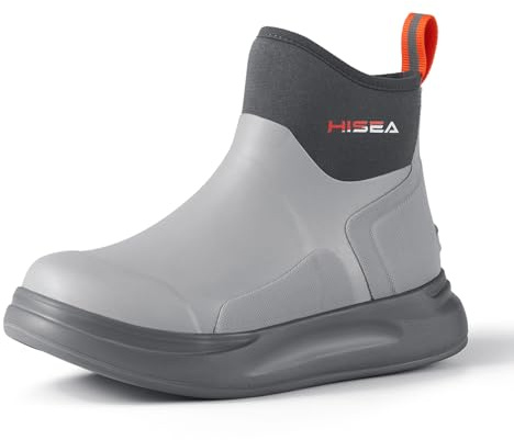 HISEA Women's Chelsea Rain Boots, Rubber Ankle Short Boots for Women Waterproof, Durable Insulated Mud Booties for Outdoor Garden Work
