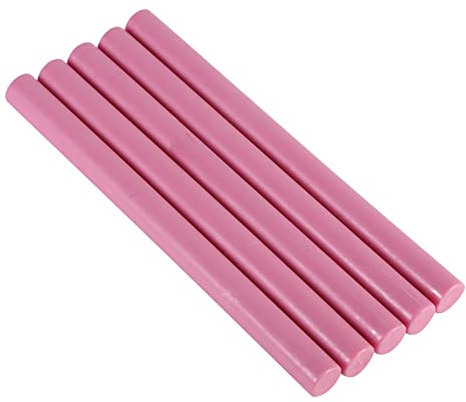 10 färger, 5 stycken sigillstämplar, vaxpinnar för tätning av vintage, födelsedag, bröllop, inbjudningskort (rosa)