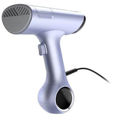 Morus V6 - Vaporizador al aspiradora para ropa, tecnología de planchado de succión al aspiradora, vapor de viaje, vapor de 1200 W para ropa, diseño portátil y compacto, calentamiento de 20 segundos