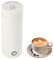 Fridgestea Mini Elektrischer Reise-Wasserkocher 400ml Klein, 3-in-1 elektrische Wasserkocher, 300 W mit Warmhaltefunktion Edelstahl Temperaturkontrolle,Für Tee/Kaffee/Milch, Kompakt & leicht,Weiß