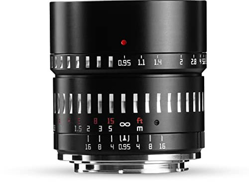 TTARTISAN Obiettivo da 50mm F0.95 per fotocamere E-Mount APS-C MF Bokeh Monster Eye of Night per fotocamere mirrorless.