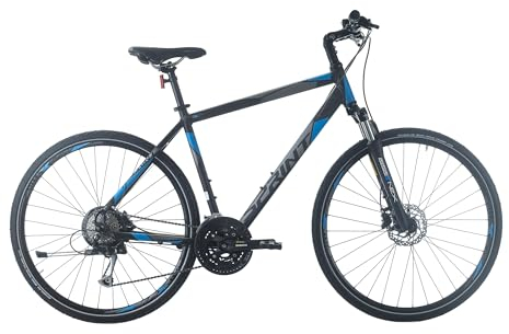 Trekkingrad SINTERO Plus 28 Zoll, ALU Rahmen, Shimano Alivio 27 Gang (Schwarz Blau, 520 mm)